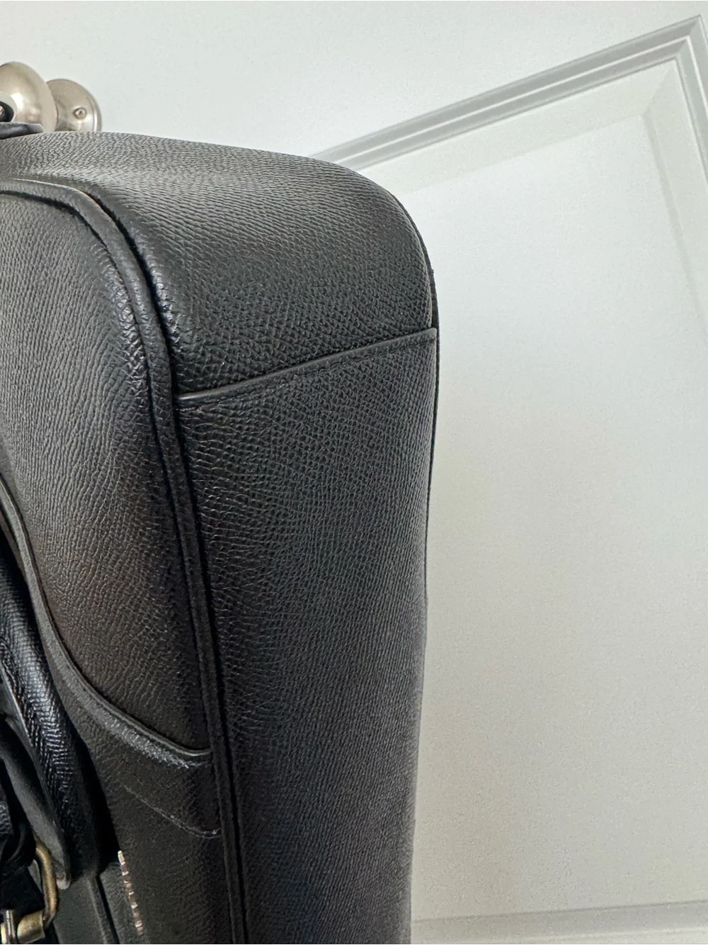 Coach Perry Slim Brief F59057 Black Leather